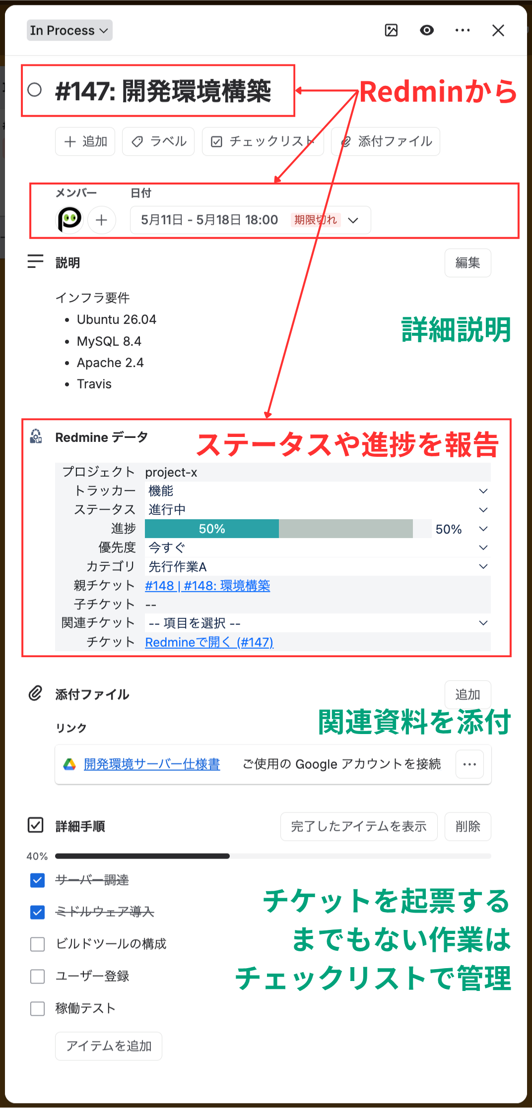 カードのサンプル